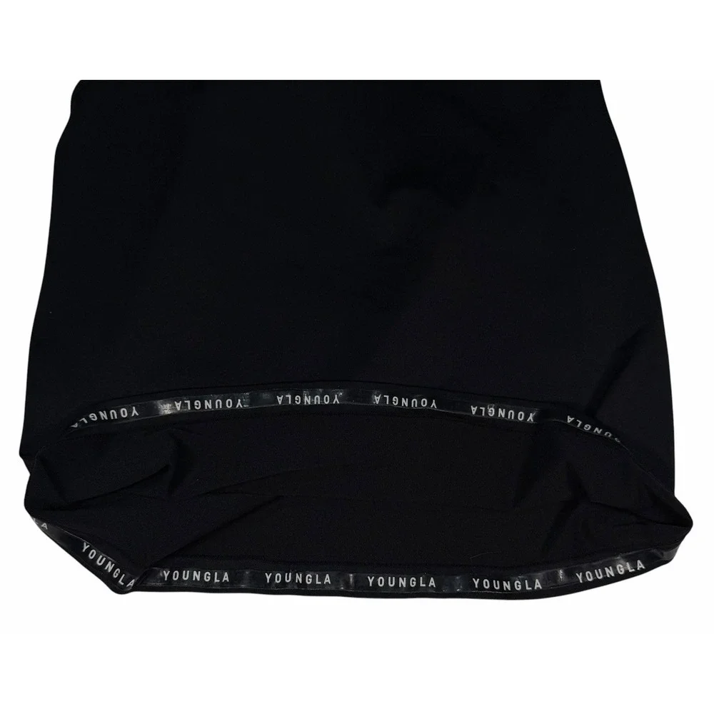 YoungLA Men's Black Razorback Compression Gym Workout Tank Size Small Model 302